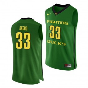 Oregon Ducks Francis Okoro Apple Green 333204 Authentic College Basketball Jersey