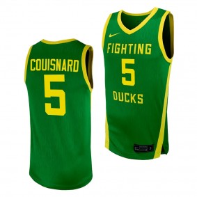 Oregon Ducks Jermaine Couisnard NIL Basketball Replica Player uniform Green #5 Jersey