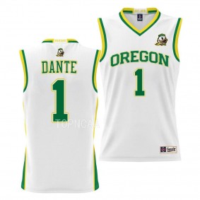 Oregon Ducks N'Faly Dante White #1 Basketball Jersey NIL Pick-A-Player