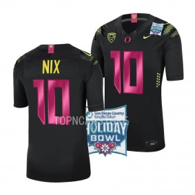 Bo Nix 2022 Holiday Bowl Black Alternate Limited Jersey