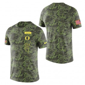 Oregon Ducks Military College  T-Shirt Camo