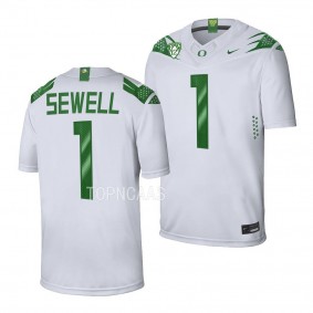 Oregon Ducks Noah Sewell Jersey Game Football White #1 Men's Shirt
