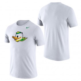 Oregon Ducks School Logo Legend Performance T-Shirt White