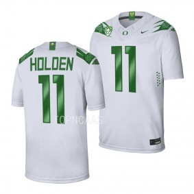 Oregon Ducks Traeshon Holden Jersey Game Football White #11 Men's Shirt