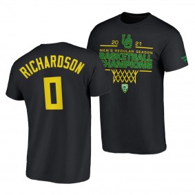 Will Richardson Oregon Ducks 2021 PAC-12 Regular Season Champions Black T-Shirt 2021 March Madness